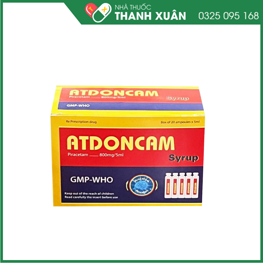 Atdoncam điều trị bệnh lý não bộ